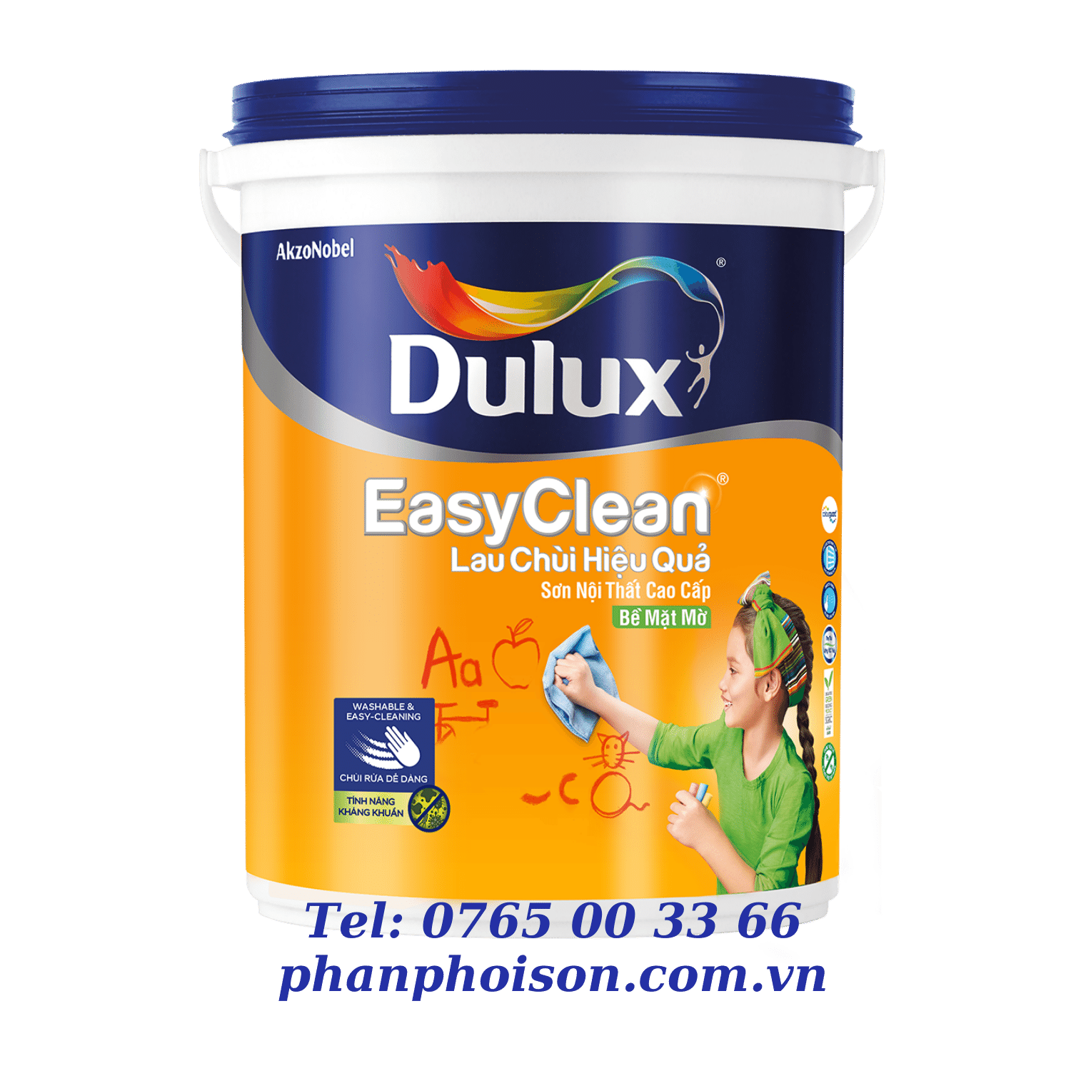 Dulux EasyClean chống bám bẩn, kháng Vius E017B