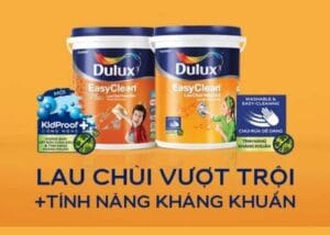 sơn Dulux EasyClean lau chùi hiệu quả