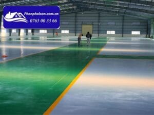 Cách sơn nền nhà xưởng