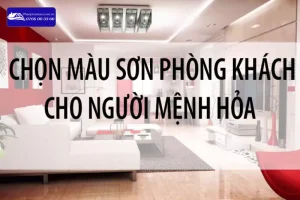 Tổng hợp những màu sơn phòng khách cho người mệnh Hỏa hút tài lộc