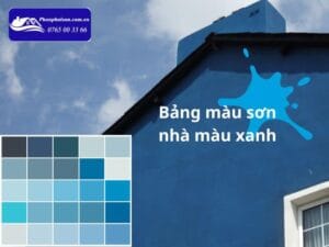 Bảng màu sơn nhà màu xanh