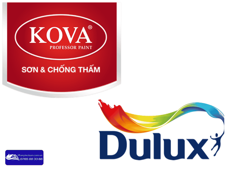 So sánh sơn dulux và kova về xuất xứ và công nghệ sản xuất sơn kova và sơn dulux