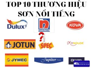 Tổng hợp danh sách top 10 hãng sơn hàng đầu Việt Nam