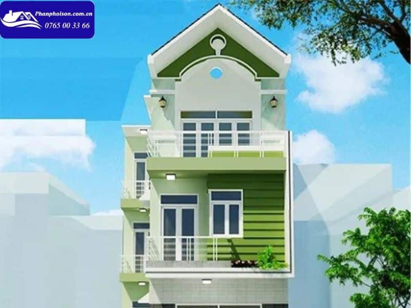 Chọn màu sơn nhà theo thiết kế nhà ống