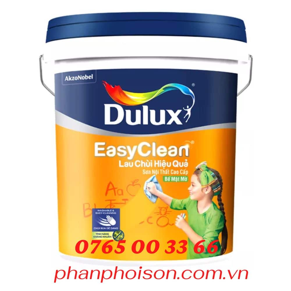 Sơn Dulux Easy Clean lau chùi hiệu quả bề mặt mờ A991
