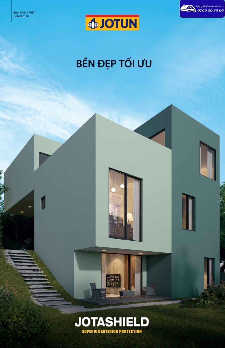 Bảng màu sơn jOTUN ngoại thất