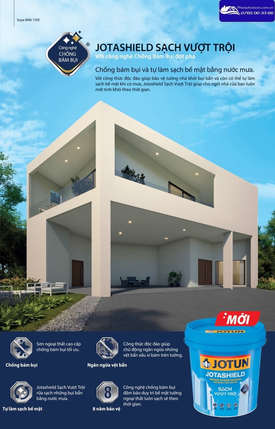 Bảng màu sơn jOTUN ngoại thất