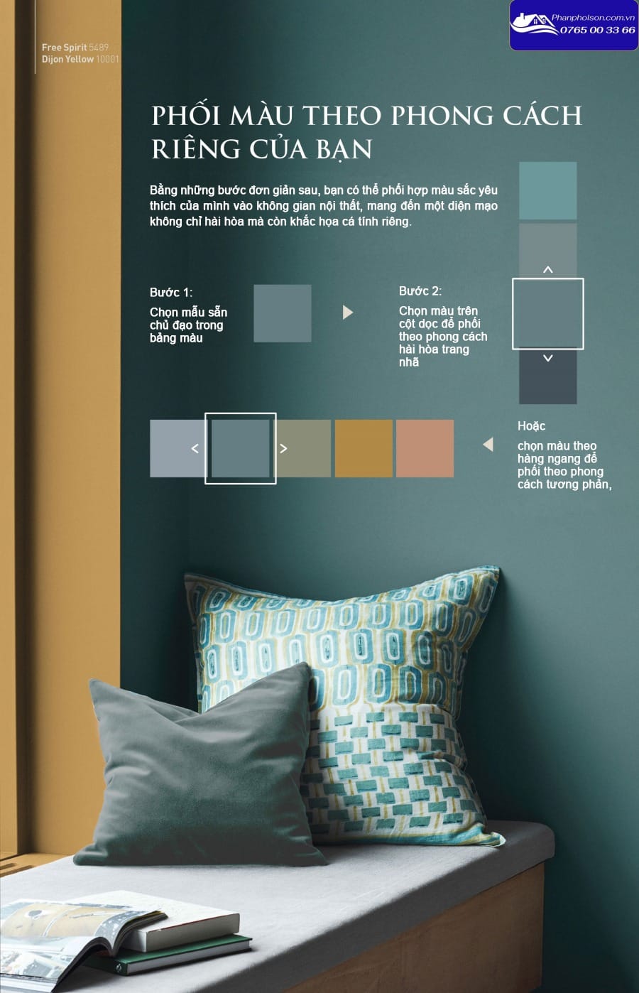 Bảng màu Jotun nội thất theo phong cách riêng của bạn