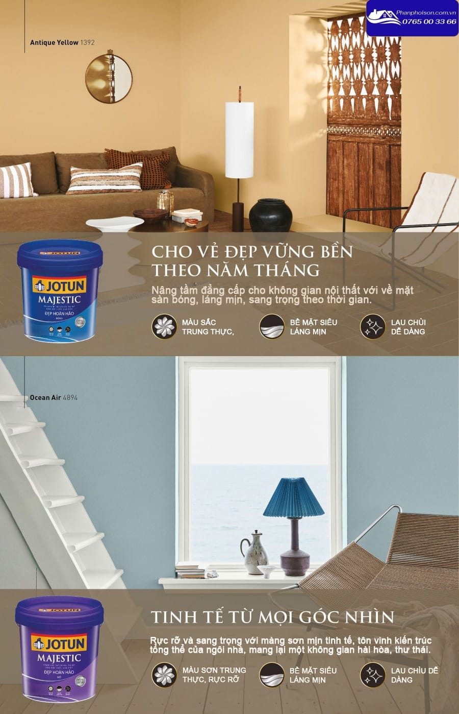 Bảng màu Jotun ngoại thất cho vẻ đẹp bền vững theo năm tháng