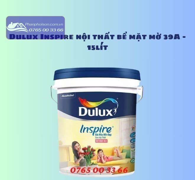 Sơn Dulux Inspire nội thất bề mặt mờ 39A – 15 lít