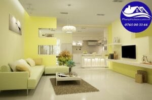 Màu vàng là một trong những màu sơn nhà đẹp mà khách hàng nên thử