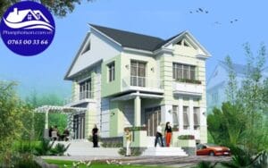Sơn nhà màu xanh lá cây
