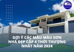 Gợi ý 20+ mẫu màu sơn nhà đẹp cấp 4 thời thượng nhất năm 2024