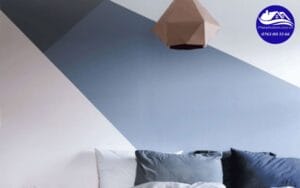 sơn tường hình khối