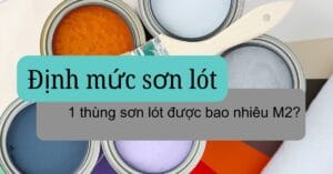 Hiệu suất phủ của sơn lót thường dao động tùy theo loại sơn và độ nhám của bề mặt và 1 thùng sơn lót được bao nhiêu m2